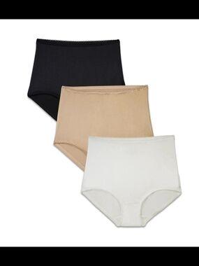 Vanity Fair Radiant Collection Undershapers 3-Pack Light Control Briefs Size 5XL